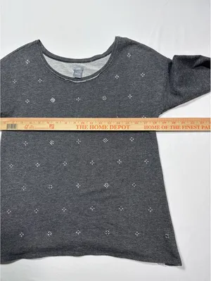 Cozy Charcoal Gray Aerie Long Sleeve Sweater - Size Small thumbnail 4