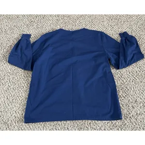 RX Gear Women's Navy Blue Long Sleeve Snap Button down Scrub Top Size‎ Medium thumbnail 9