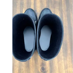 Michael Kors Womens Sutter Black Monogram Logo Glossy Rubber Rain Boots Size 6 thumbnail 7