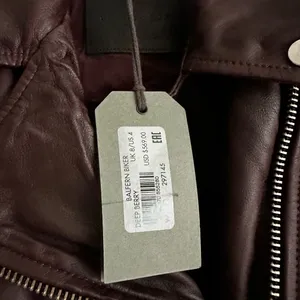 ALL SAINTS‎ Balfern Biker Jacket in Deep Berry Red Size 4 NWT thumbnail 6