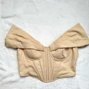 Windsor Off Shoulder Corset Top Cream S NWT | Bustier Coquette Going Out thumbnail 2