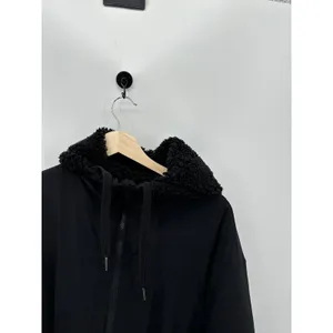 Lululemon Reversible Fleece Jacket Womens 8‎ Black Full Zip Sherpa Lined Hooded thumbnail 4