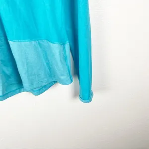 NIKE Teal Dri Fit Long Sleeves Hoodie Top Large Running Hiking Workout Casual thumbnail 8