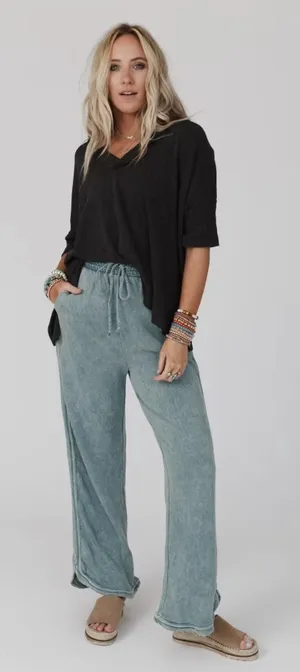 Three Bird Nest So Comfy Pant Green Size M thumbnail 1