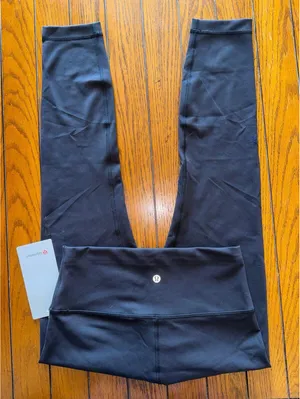 Lululemon Wunder Train High Rise 25” Black Size 8 NWT thumbnail 1