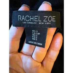 Rachel Zoe‎ Sweater Women Small Black Rayon Cashmere Blend Start Print Pullover thumbnail 8