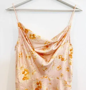 Petal & Pup Cowl Neck Floral Satin Midi Dress Wedding Summer Party Cocktail 4 thumbnail 2
