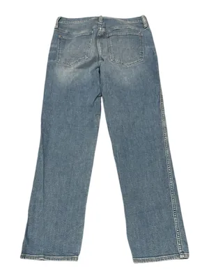 Madewell Tall Stovepipe Straight High Rise Stretchy Euclid Blue Denim Jeans 30T thumbnail 5