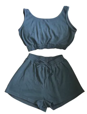 Amazon Elegant Women's Pajama Set in emerald green thumbnail 1