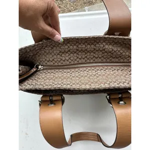 Vintage Coach F10928 Soho Buckle Signature Jacquard Monogram Canvas Shoulder Bag thumbnail 10