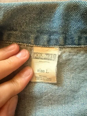 Jordache Blue Denim Vest thumbnail 2
