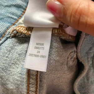 Madewell The Perfect Vintage Jean‎ Light Wash Distressed Raw Hem DM5773 Size 24 thumbnail 7