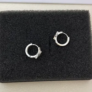 13mm Small Star Hoop Earrings for Men Women Streetwear Punk Hip Hop Unisex Earrings thumbnail 4