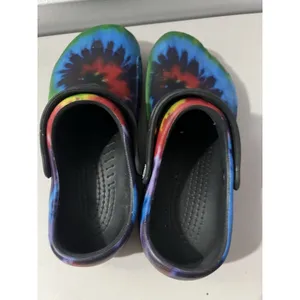 Crocs‎ Tie Dye Bistro Work Anti-Slip Non Slip Rainbow Unisex Size 7/9 thumbnail 5