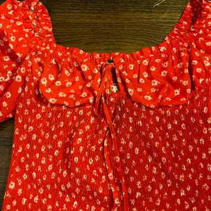 Floral Mini Summer Dress Red Size XL thumbnail 2