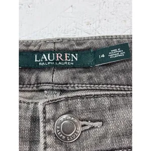 Lauren Ralph Lauren Women's 14 Concrete/Gray Premier Straight Slimming Fit Jeans thumbnail 6