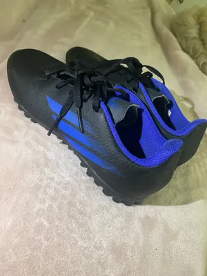 Adidas Boys X Speedflow Black Blue Soccer Indoor Football Cleats 5.5 thumbnail 4