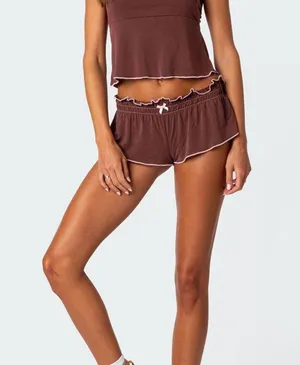 Edikted alice gathered waist shorts thumbnail 1