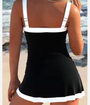Patchwork Black Tankini Set Size M thumbnail 3