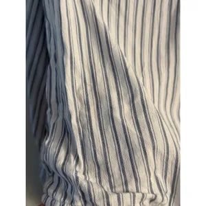 Hollister Coastal Striped Stripe Long Sleeve‎ Cross Over Crop Top Women's Size S thumbnail 2