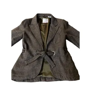 Triple Five Street Soul Jacket Womens M Used Brown Plaid 100% Wool Lined thumbnail 4