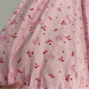 Free People Cherry Print Pink Gabby Babydoll Mini Dress Coquette Cottage Boho thumbnail 3