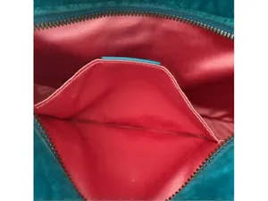 Gucci Teal Quilted Velvet GG Marmont Crossbody Bag thumbnail 9