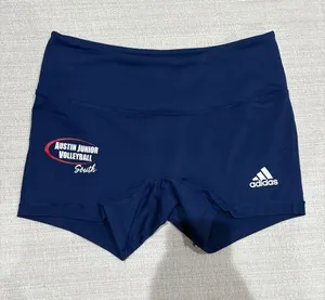 adidas Navy Women's Volleyball Spandex Shorts with Austin Junior Volleyball Logo thumbnail 1