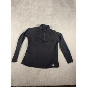 L.L. Bean m Reg 1/4 Zip Lightweight Activewear Top Thumbholes‎ Item 288015 thumbnail 4