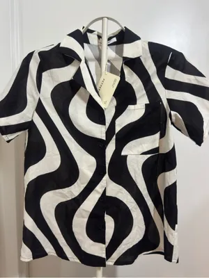 Peppermayo Black and White Swirl Shirt thumbnail 1