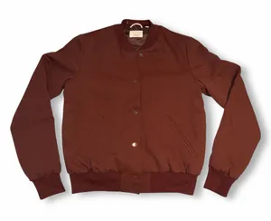 NWOT Aritzia Wilfred Poussin Bomber Burgundy thumbnail 1
