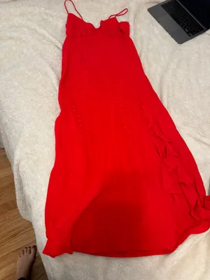 Red Midi Dress without tags thumbnail 11