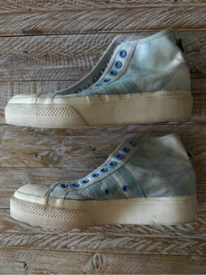 ☁️ Adidas Nizza 2” High Platform Cloud Blue Sneakers ☁️ ~ Women’s 8.5 thumbnail 4