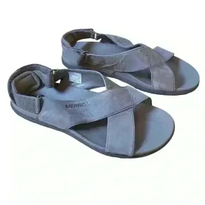 Merrell Around Town Sunvue Leather Strap Sandals in Stone Size 7‎ Comfort Shoes thumbnail 7