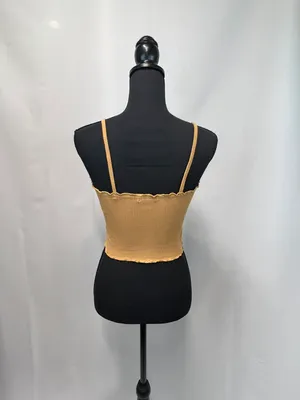 Bozzolo Light Brown Crop Top thumbnail 2