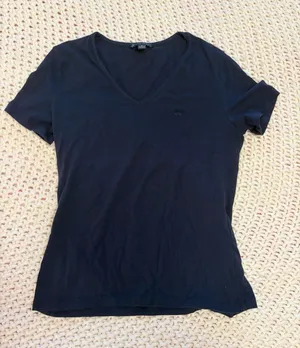 Brooks Brothers Navy Blue V-Neck T-Shirt Women's Size Small thumbnail 1