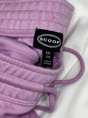 Scoop Women's Purple Drawstring Jogger Sweatpants Size XXL 20 thumbnail 5