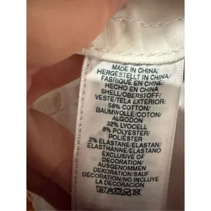 True Religion Fashion trucker with‎ Red Logo on Sleeves Sz XS White Jean Jacket thumbnail 11