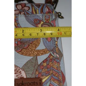 Sakroots Artist Circle Crossbody/Wallet Women Small‎ Blue/Owl Floral Print Boho thumbnail 10