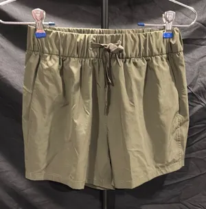 Avia Olive Green Elastic-Waist Drawstring Shorts thumbnail 1
