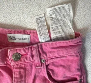 Zara Wide Leg Solid Color Pink Pants thumbnail 7