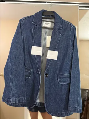 Abercrombie Denim Blazer Jacket thumbnail 1
