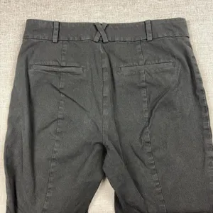 Anthropologie The Essential Slim Pants Womens 10 Black Twill Dress Stretch thumbnail 4