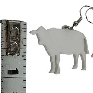 Cow print earrings thumbnail 4