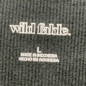 Wild Fable Womens Black Ribbed High Neck Crop Tank Top Size L thumbnail 5