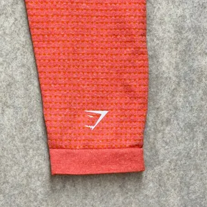 Gymshark Vital Seamless High Waisted Leggings Coral Orange Marl‎ Womens Medium thumbnail 4
