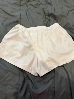 Pleather Shorts White thumbnail 2