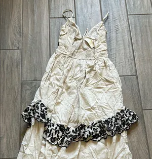 Abercrombie & Fitch White and Black Floral Dress thumbnail 6