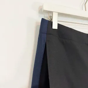 Club‎ Monaco Ryanne Pants Size 4 Black Wool Tuxedo Stripe Trouser Dark Academia thumbnail 6