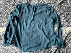 Blue Rain Turquoise Blouse thumbnail 2
